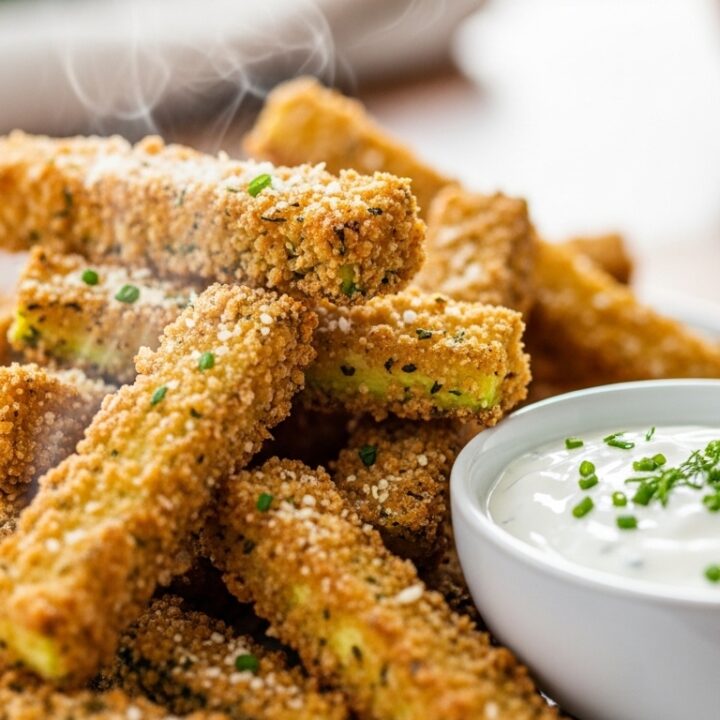 Crispy Low Calorie Air Fryer Zucchini Fries: Guilt-Free Snack! 4 Air fryer zucchini fries