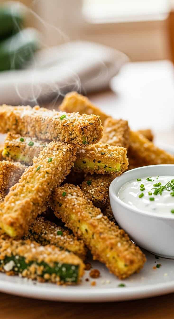 Air fryer zucchini fries