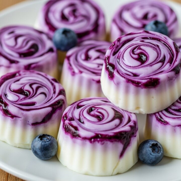 Blueberry Swirl Yogurt Bites: The Perfect Healthy Snack 4 Blueberry swirl yogurt bites