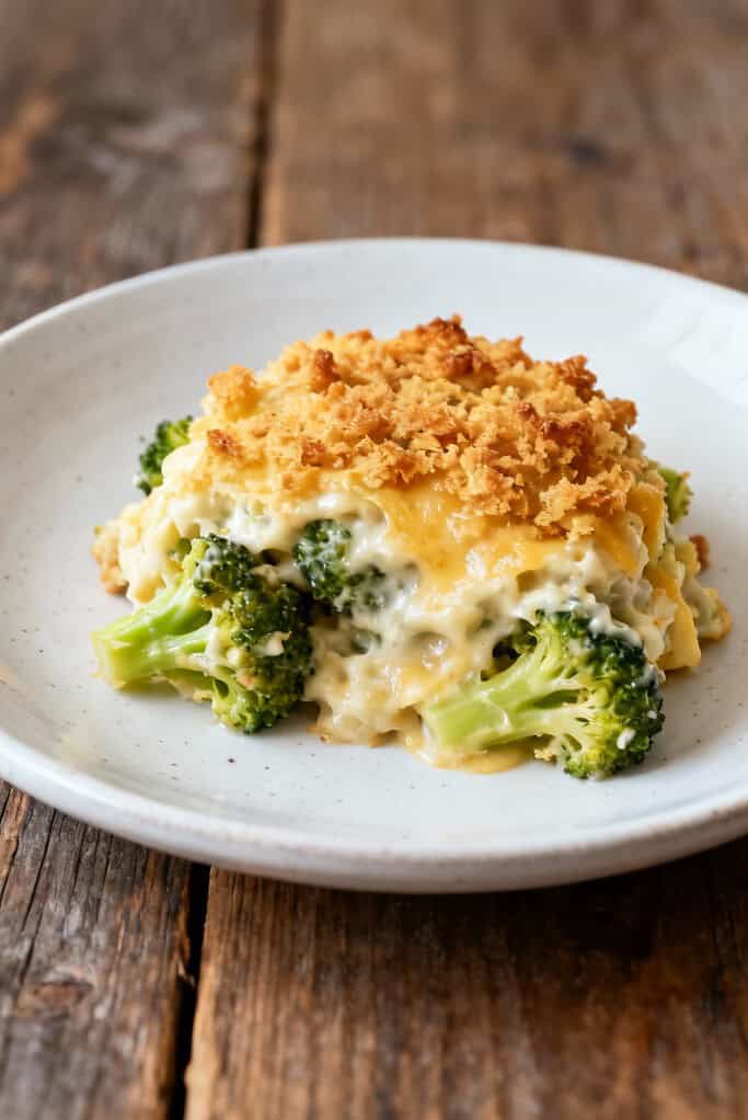 The Ultimate Cheesy Broccoli Casserole Recipe: A Comfort Food Classic 2 Cheesy broccoli casserole served