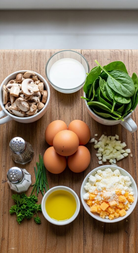 Mushroom-Spinach Scrambled Eggs: A Nutritious And Flavorful Breakfast 2 Ingredients for mushroom spinach scrambled eggs