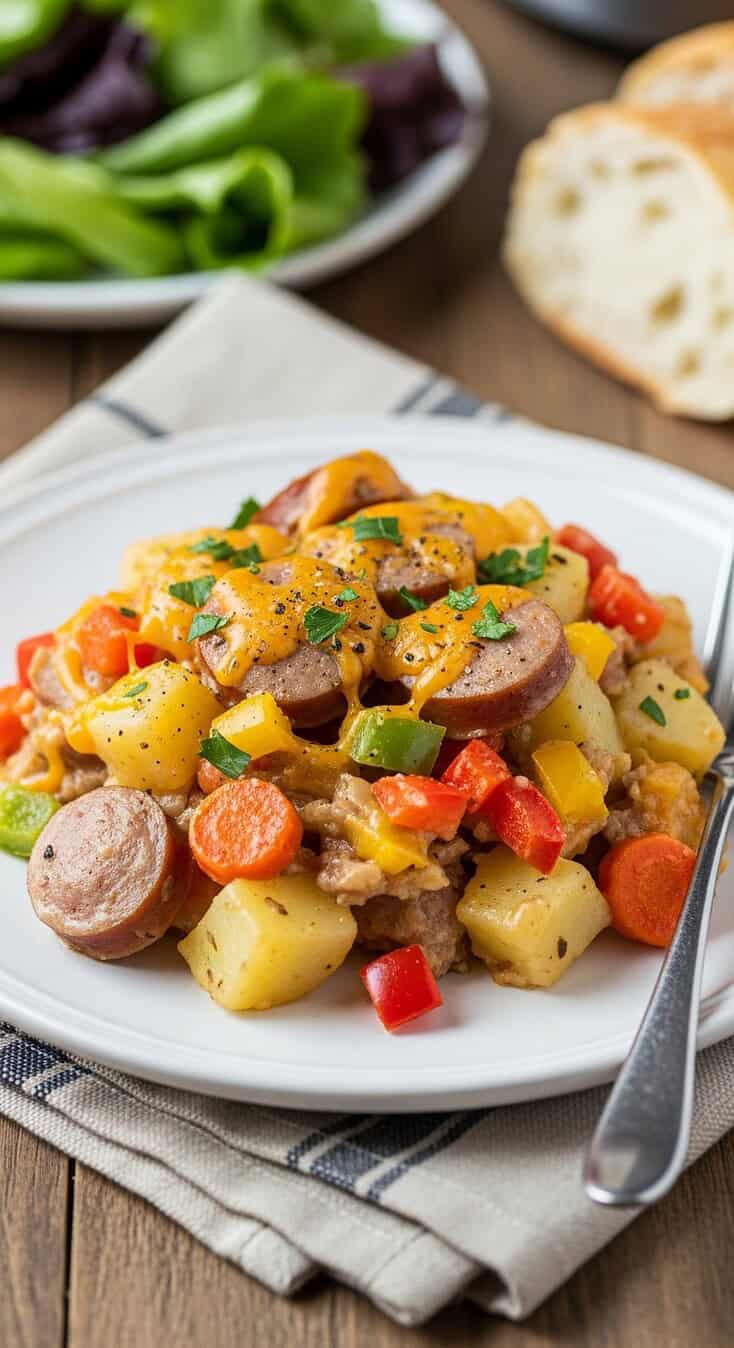 Instant pot sausage and potato casserole