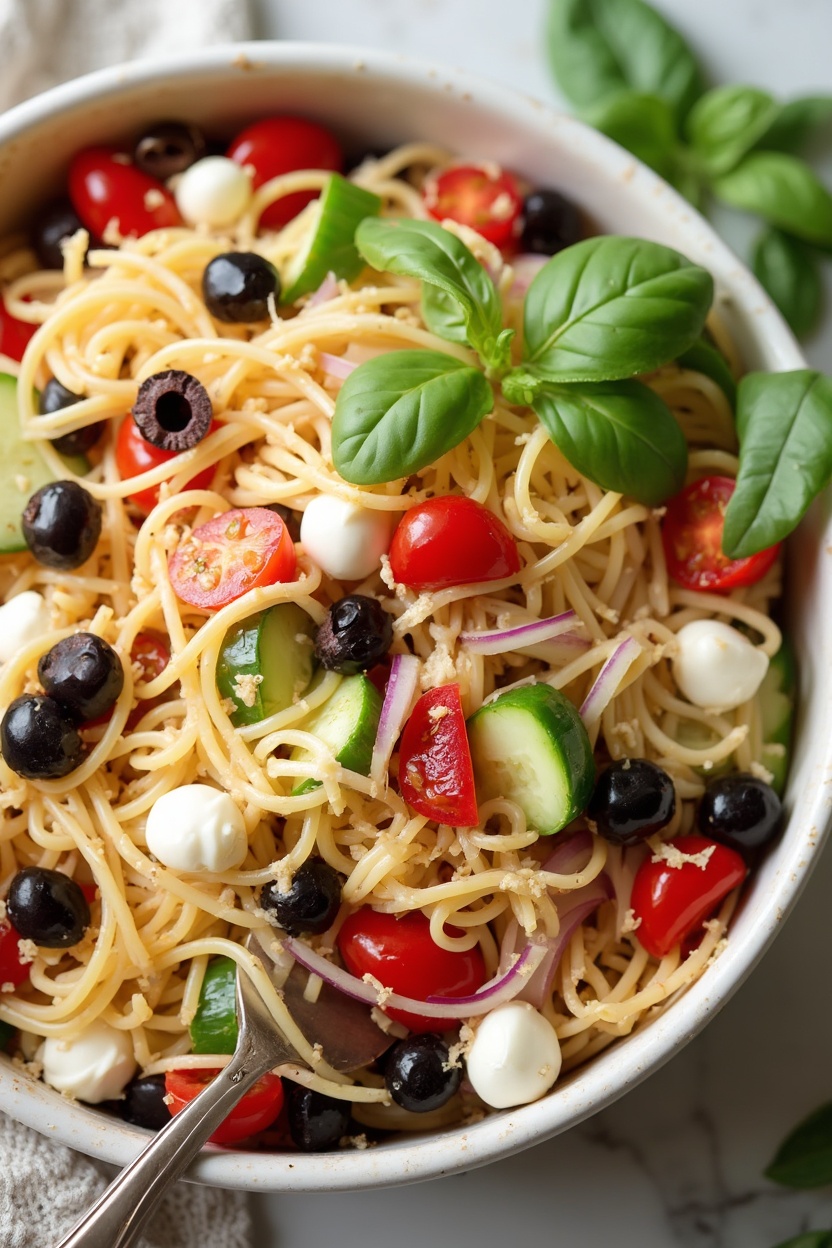 Delicious Italian Spaghetti Salad Recipe – Fresh &Amp; Flavorful 1 Italian spaghetti salad