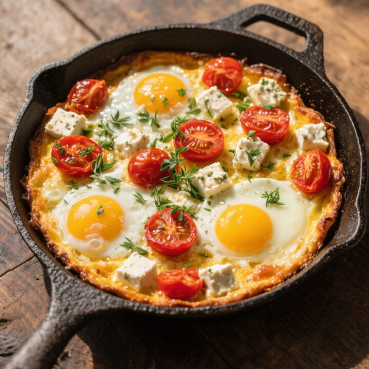 Mediterranean Baked Feta Eggs: Tasty Protein-Packed Breakfast 4 Mediterranean baked feta eggs