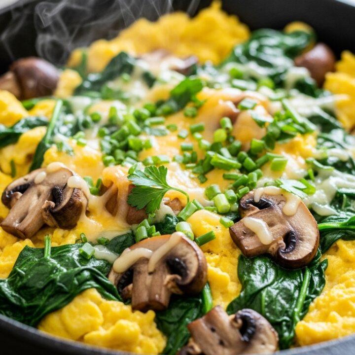 Mushroom-Spinach Scrambled Eggs: A Nutritious And Flavorful Breakfast 4 Mushroom-spinach scrambled eggs