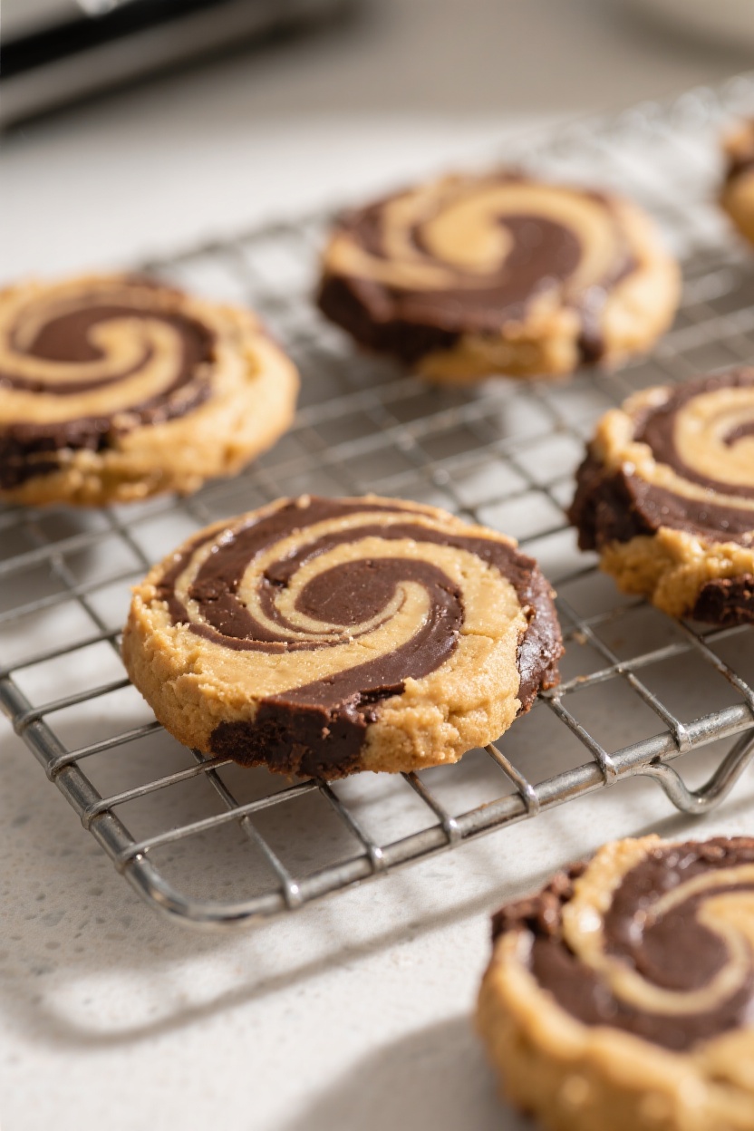 Peanut Butter Brownie Swirl Cookies Recipe: Rich And Chewy Treat 1 Peanut butter brownie swirl cookies