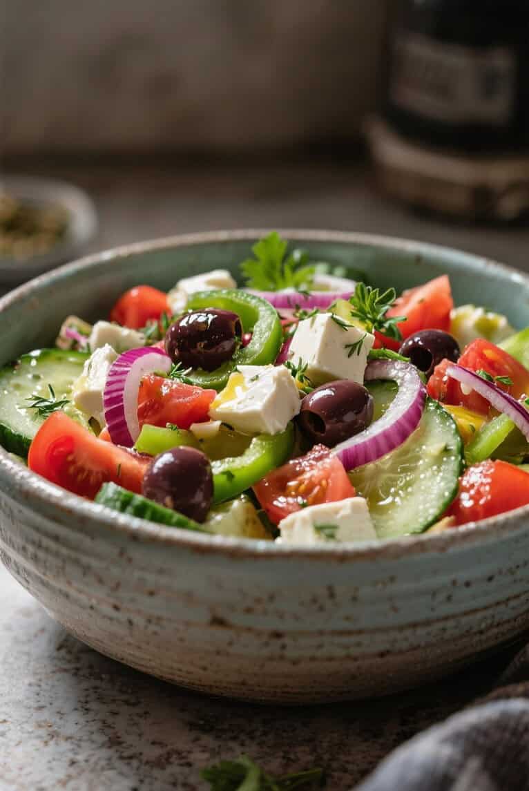 Vegan greek salad
