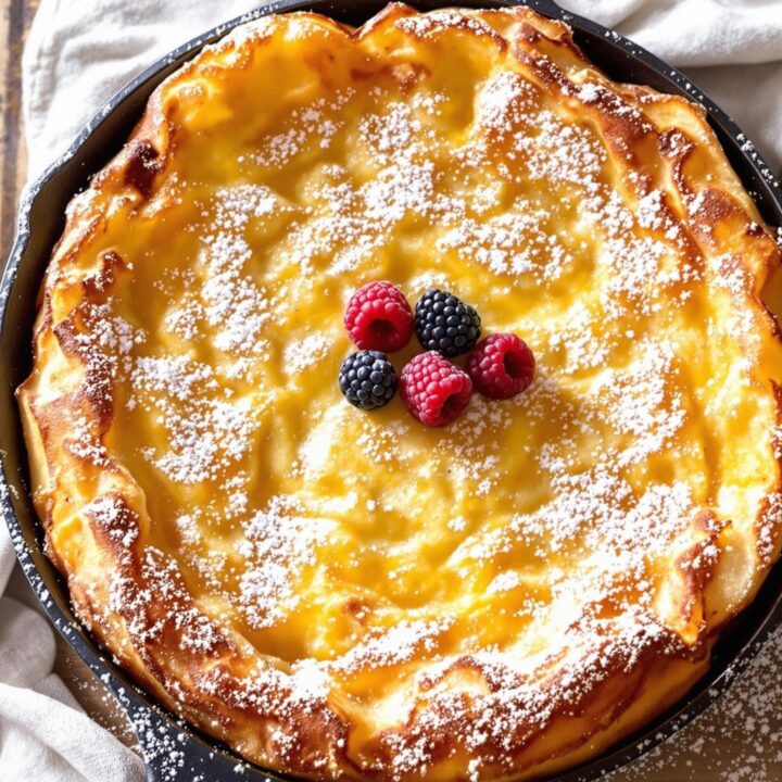 Baked German Pancake: A Fluffy And Delicious Breakfast Treat 4 Baked german pancake (dutch baby)