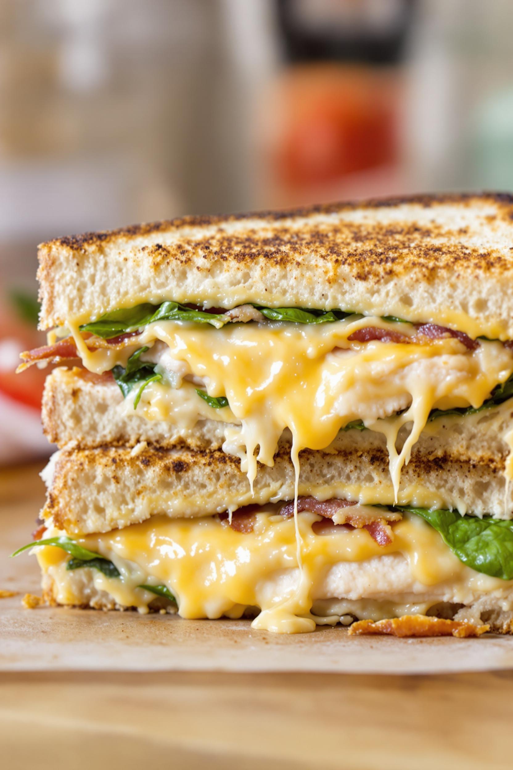 Cheddar And Bacon Turkey Melt On Sourdough: The Ultimate Comfort Sandwich 1 Cheddar and bacon turkey melt on sourdough