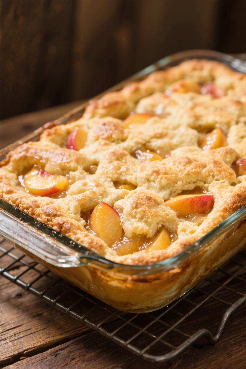 Classic Southern Peach Cobbler Recipe (Easiest Ever!) 1 Classic southern peach cobbler recipe