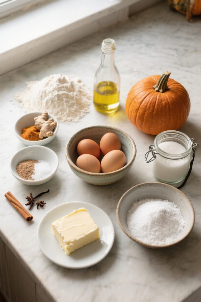 The Ultimate Pumpkin Spice Bars (Better Than Coffee Shop!) 2 Pumpkin spice bar ingredients