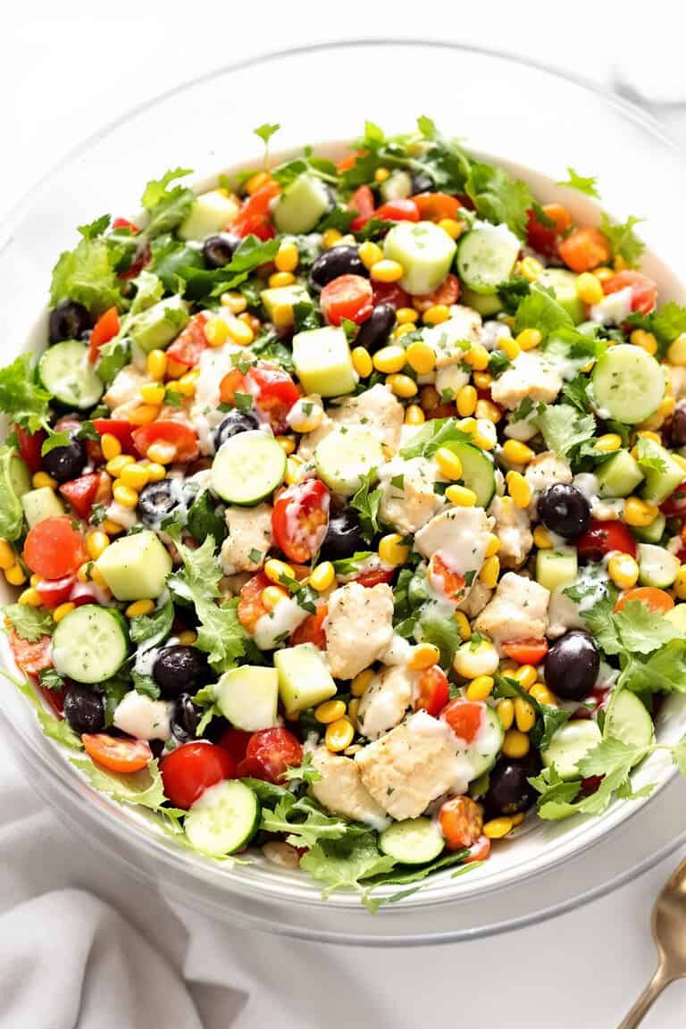 Healthy ranch chicken salad