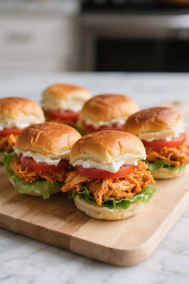Buffalo chicken sliders recipe