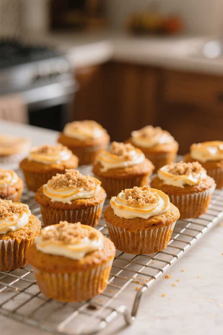 Pumpkin cream cheese muffins