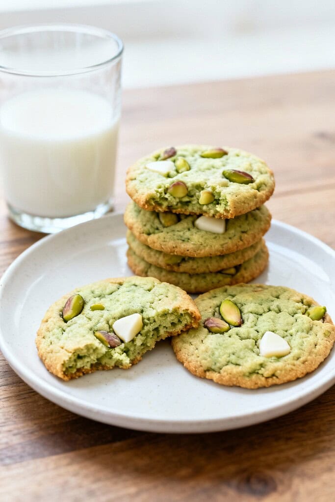 Pistachio Pudding Cookies Recipe - Soft, Chewy &Amp; Irresistible 2 Pistachio pudding cookies served
