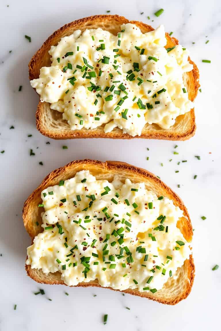 Creamy ricotta egg toast
