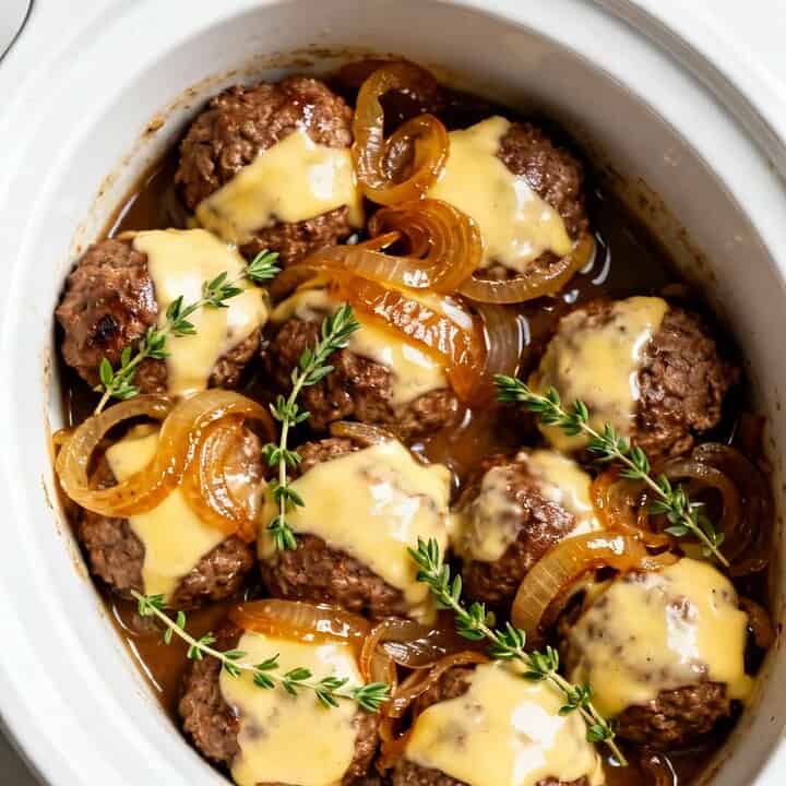 Crockpot French Onion Meatballs: An Easy Slow Cooker Recipe 3 Crockpot french onion meatballs recipe