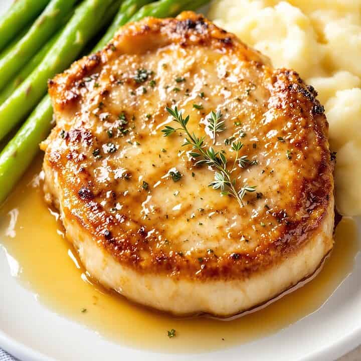 Juicy Skillet Pork Chops With Garlic Butter: The Perfect Weeknight Dinner 3 Juicy skillet pork chops with garlic butter recipe