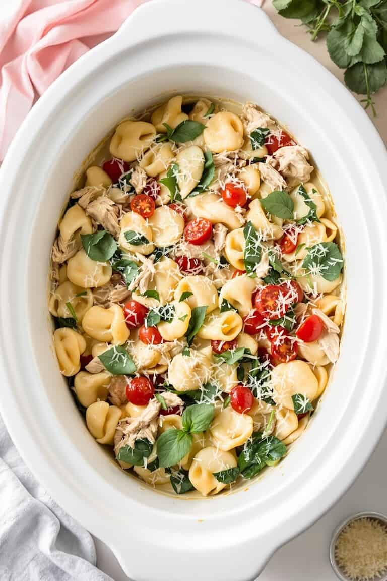 Crockpot chicken tortellini recipe