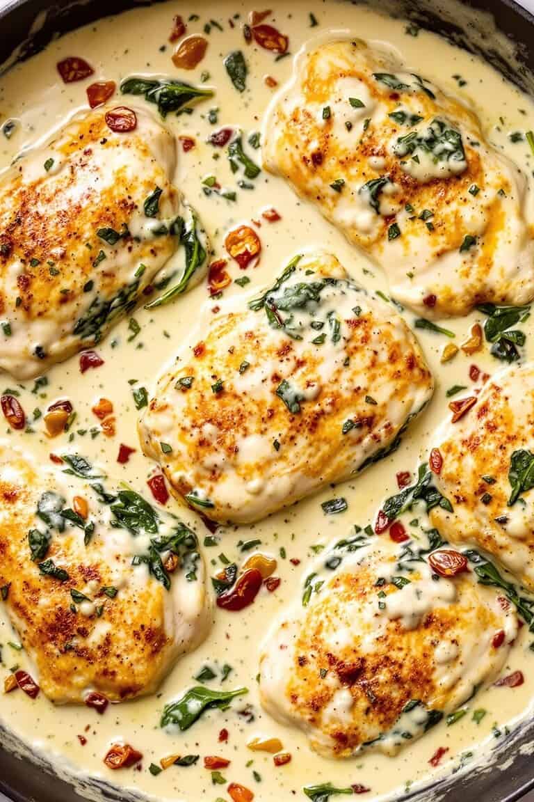 Creamy oven baked chicken thighs recipe