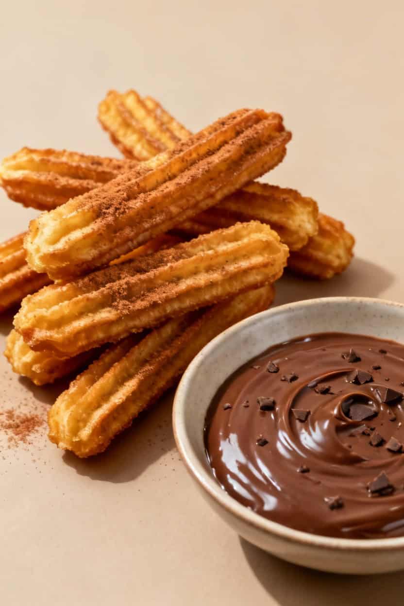 Air fryer churros with cinnamon sugar