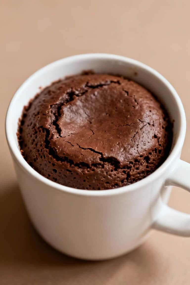 1-minute keto chocolate mug cake