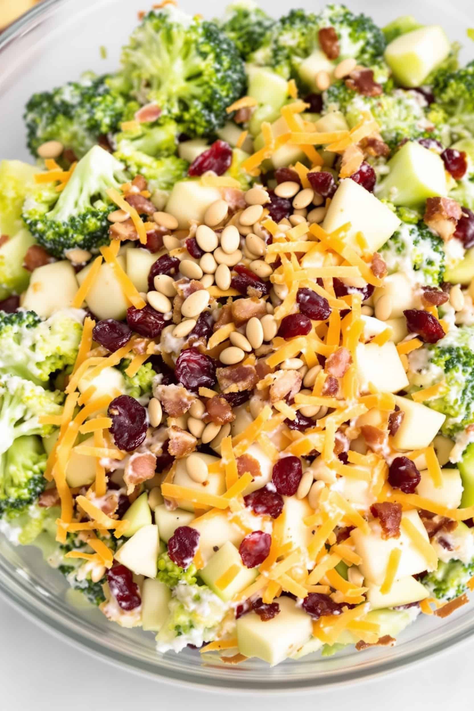 Honeycrisp apple broccoli salad