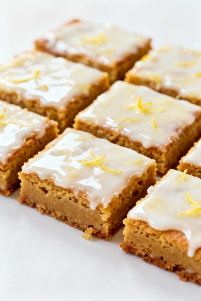 Lemon brownie bars