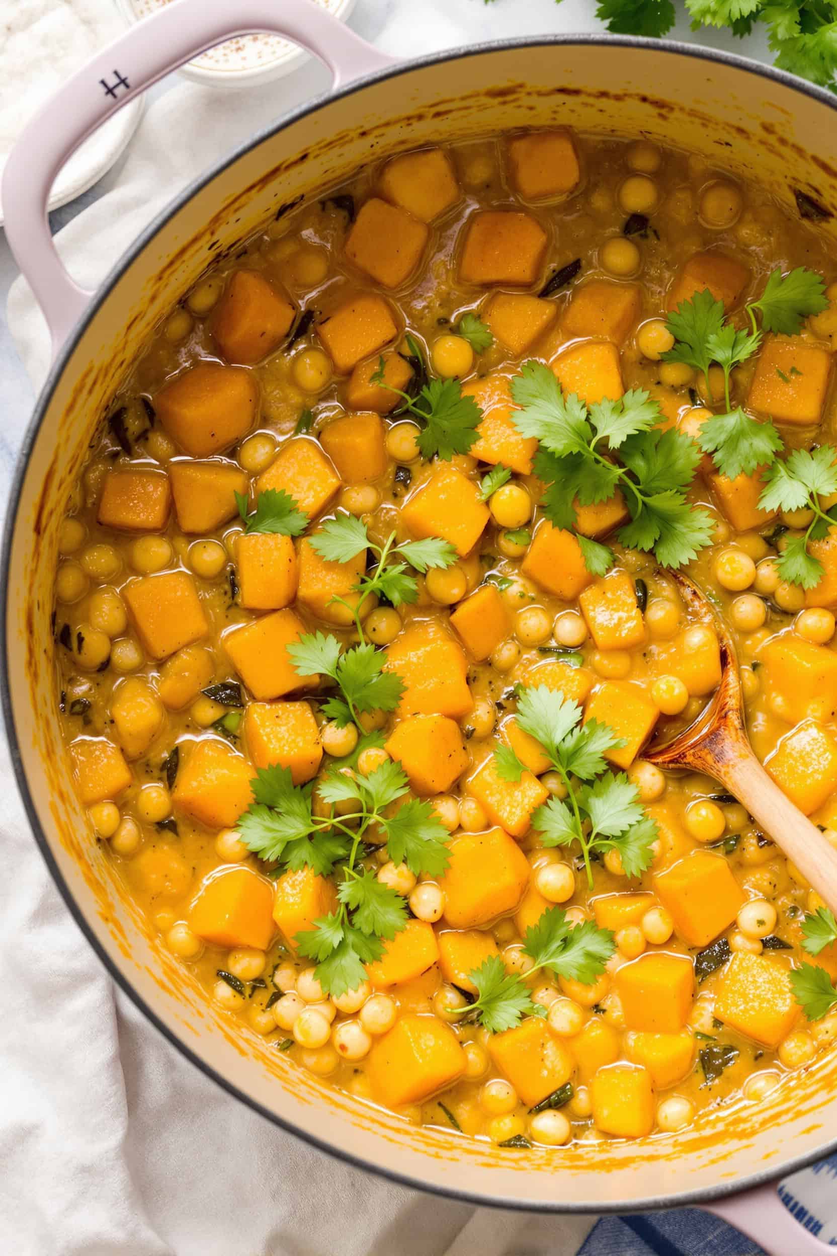 Easy Vegan Sweet Potato &Amp; Chickpea Curry 1 Easy vegan sweet potato & chickpea curry