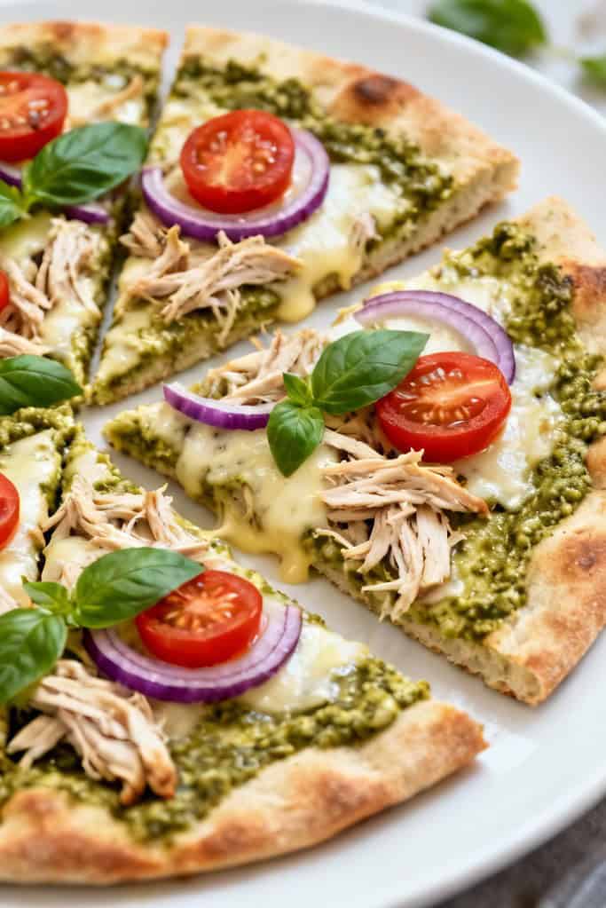 Pesto Chicken Flatbread: A Quick And Flavorful Meal Idea 2 Pesto chicken flatbread image 2